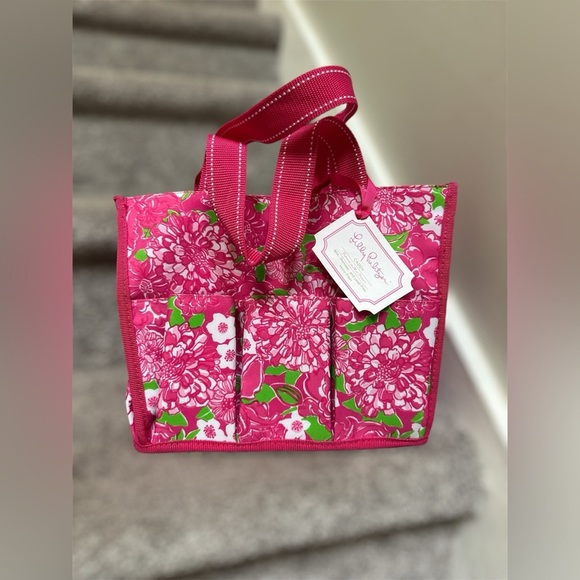 NEW | Lilly Pulitzer Caddy Tote in May Flowers Print – Multi-Use Organizer Bag - Picture 1 of 7